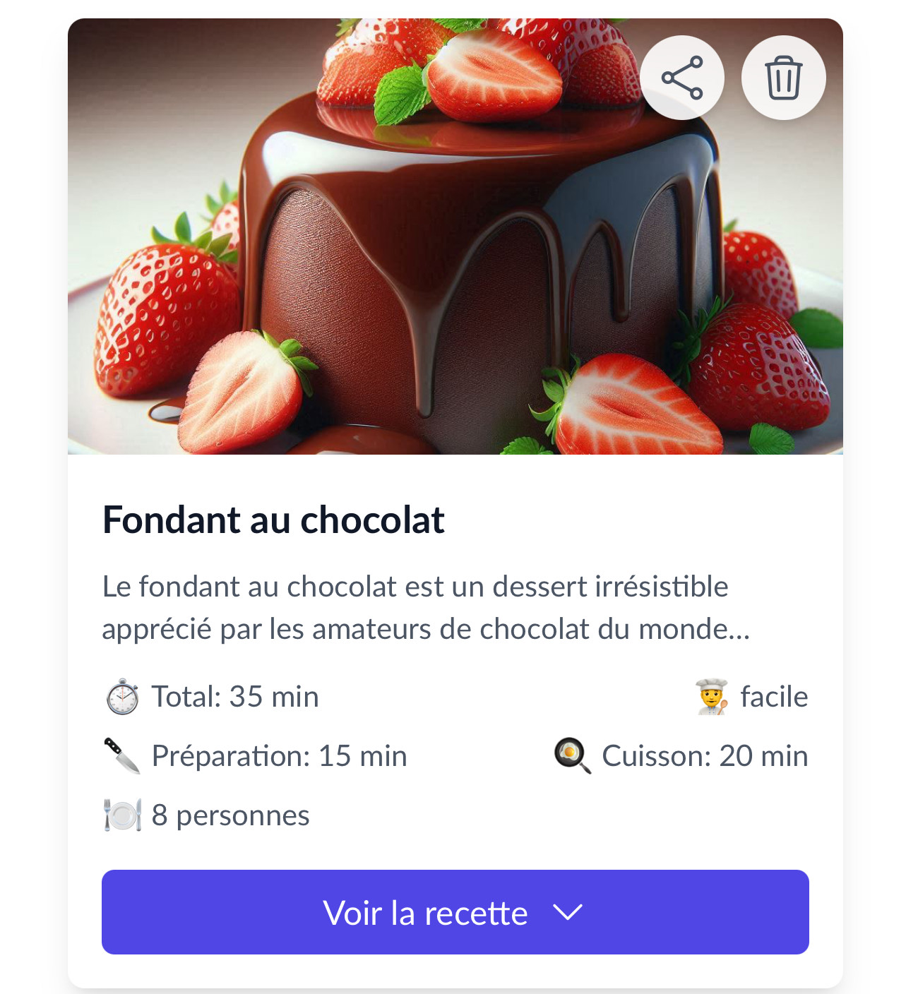 exemple recette food FoodMyCraft